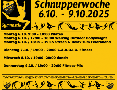 Gymnastik –  Schnupperwoche beim SV Beuren